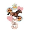 Mayflower Products Spirit Riding Free Party Supplies 5th Birthday Galloping Horse Balloon Bouquet Decorations