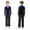 Royal Blue+Black, variant on Boys Long Sleeve Rhinestone Figure Ice Skating Tops With Straight Leg Pants Set Competition Green+Black 6