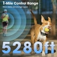 thumbnail image 2 of Dog Shock Collar, 5300FT （1mile） Range Remote Control Unit and Innovative Dog Training Collar with IPX7 Waterproofing, Rechargeable, Shock, Vibration, Beep, 8-120lbs, 2 of 8