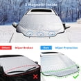 thumbnail image 5 of Roomrite 4-Layer Car Windshield Snow Cover with Magnetic Edges, 78.7" x 48.4", All-Season Windshield Protector for Snow, Ice, Frost, and Sun Protection, Universal Fit for Most Vehicl, 5 of 7