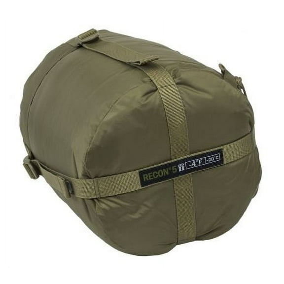 Elite Survival Systems Recon 5 Sleeping Bag, Coyote Tan, Rated to -4 Degrees Fah