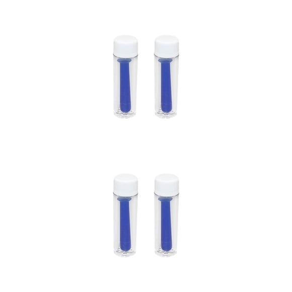 Soidarity 2 insertadores de lentes táctiles de silicona médica, solución práctica, lote práctico de silicona táctil azul azul 2Conjunto