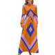 thumbnail image 2 of Vestido largo cuadrado naranja de los años 60 Vestidos de fiesta elegantes de moda para mujer 2024 Vestido elegante, 2 of 5