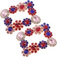 thumbnail image 3 of 2pcs Rhinestone Shoe Flower Shoe Crystal Jewelry Bridal Shoe Jewelry Clips, 3 of 9