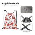 thumbnail image 4 of Gaeub Fire Truck Drawstring Backpack Bag Sport Gym Sackpack Heavy Duty String Backpack for Men Women-Medium, 4 of 6