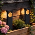 thumbnail image 2 of C Cattleya 12-Pack 17.25inch Low Voltage Matte Black LED Outdoor Solar Landscape Path Lights, 2 of 6