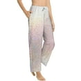 thumbnail image 2 of Xecao Glitter Light Pearl Women's Straight Lounge Pajama Pants: The Epitome of Relaxed Sleepwear, 2 of 9