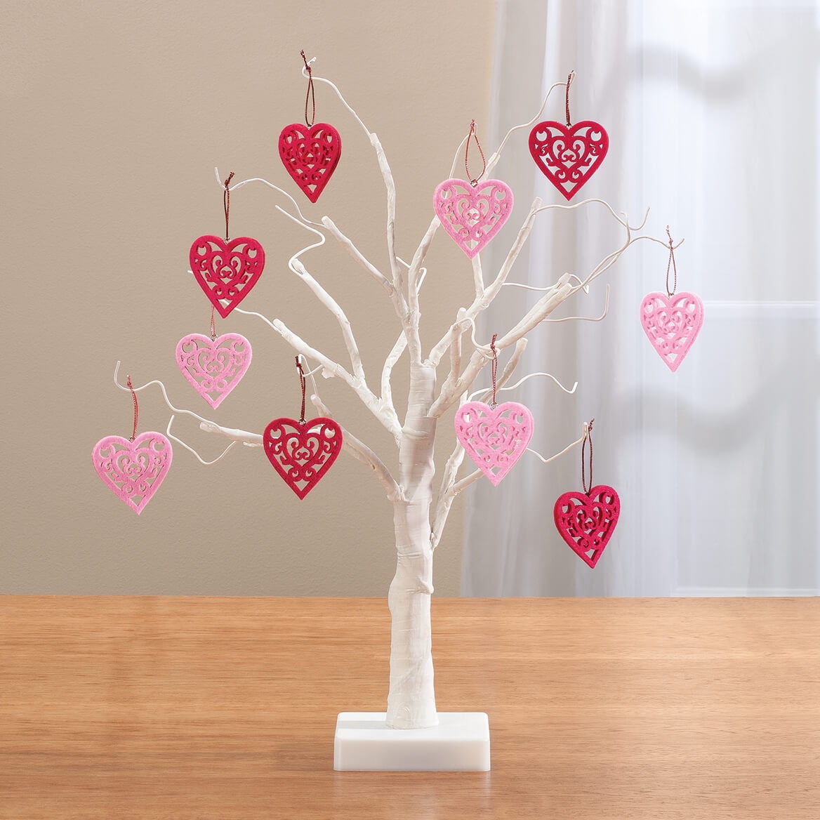 Valentine Ornament Tree with LED Lights – Miles Kimball