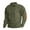 06#Army Green, variant on Men's Long Sleeve Sweatshirt Corduroy Spread Collar Elbow Panel Button Up Ribbed Pullover for Men with Elbow Patches Navy L