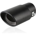 thumbnail image 1 of HUGFEGWE Exhaust Tip Universal 1.5"-2" Stainless Steel Exhaust Muffler Tip Pipe Car Oval Rear Exhaust Straight TailPipe Muffler Modification, Matte Black Straight Type U2536-26128, 1 of 8