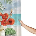 thumbnail image 5 of Beach Floral Shower Curtain Summer Relax Soak Unwind Flower Bathroom Decor Shower Curtains Fabric Polyester Waterproof with Plastic Hooks 72" X 72", 5 of 6