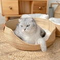 thumbnail image 1 of Cesta para Cama de gato Yinane Cama para gatos redonda tejida a mano, 1 of 8