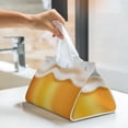 thumbnail image 5 of Tissue Box Cover, Golden Beer Rectangular Leather Tissue Holder - Tissue Case Facial Paper Organizer for Bathroom, Vanity Countertop, Tabletop, Car, Napkin, 5 of 6