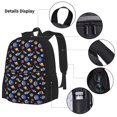 thumbnail image 3 of Disketp Whales In Space Mochila Estampada de Gran Capacidad con Lonchera y Estuche, Set de 3 Piezas para Estudiantes, 3 of 7
