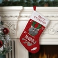 thumbnail image 2 of Vikakiooze 2022 Christmas Stockings Snow Catty Doggy With Stocking Decor Gift Bag Home Decor, 2 of 3