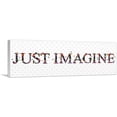 thumbnail image 1 of ARTCANVAS JUST IMAGINE Girls Room Decor Canvas Art Print - Size: 36" x 12" (0.75" Deep), 1 of 9