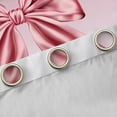 thumbnail image 4 of Manfei Kawaii Bow Tie Black Out Curtains,Cute Bowknot Ribbon Curtains Pack of 2 (42x63 Each),Pink Sequin Print Bedroom Curtains For Girls Teens,Breathable Home Decor, 4 of 6