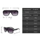 thumbnail image 5 of Retro Square Polarized Aviator Womens Mens 70s Vintage Double Bridge Sun Glasses, 5 of 5