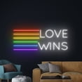 thumbnail image 2 of Handmadetneonsign Love Wins LGBT Neon Sign, LGBT Pride Wall Art Decor, LGBT Neon Led Wall Decor, 2 of 4
