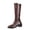 Brown, variant on Knee High Boots Women Thick Sole Chunky Heel Comfortable Boots with Almond Toe Side Zipper for Party Wedding Daily Outfits Winter Women's Shoes