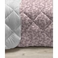 thumbnail image 3 of Antique Oriental Down Alternative Comforter, Classic Lacy Flower Petals Motif Blooms Feminine Flora Design, Microfiber Quilt for All Season, 5 Sizes, Sky Blue and White, by Ambesonne, 3 of 3