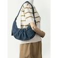 thumbnail image 2 of Kukuzhu Women Tote Bag Bright PU Pleat Chic Elegant Casual Shoulder Bag, 2 of 6