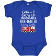thumbnail image 3 of Inktastic Future Firefighter Like Daddy Boys Baby Bodysuit, 3 of 5