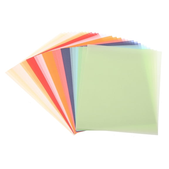 Uxcell 60 Sheets Vellum Paper 4.25 x 5.5 inch, Vellum Paper Printable Translucent Paper for Invitation Printing, Multicolor