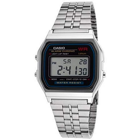 Men's Digital Classic Steel Strap Watch A159W-N1D