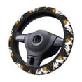 thumbnail image 4 of Gaeub Not All Who Wander Are Lost4 Breathable Stretch Elastic Steering Wheel Cover, Cool in Summer and Warm in Winter, Universal 15 inch, 4 of 8