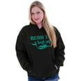 thumbnail image 5 of Mermaid Born to Swim Cute Water Lover Hoodie Sweatshirt Women Brisco Brands M, 5 of 6