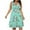 Green, variant on IROINNID Women's V-Neck A-Line Dress Casual Plus Size Print Sleeveless Boho Dress Swing Dress With Pockets Knee-Length Dress