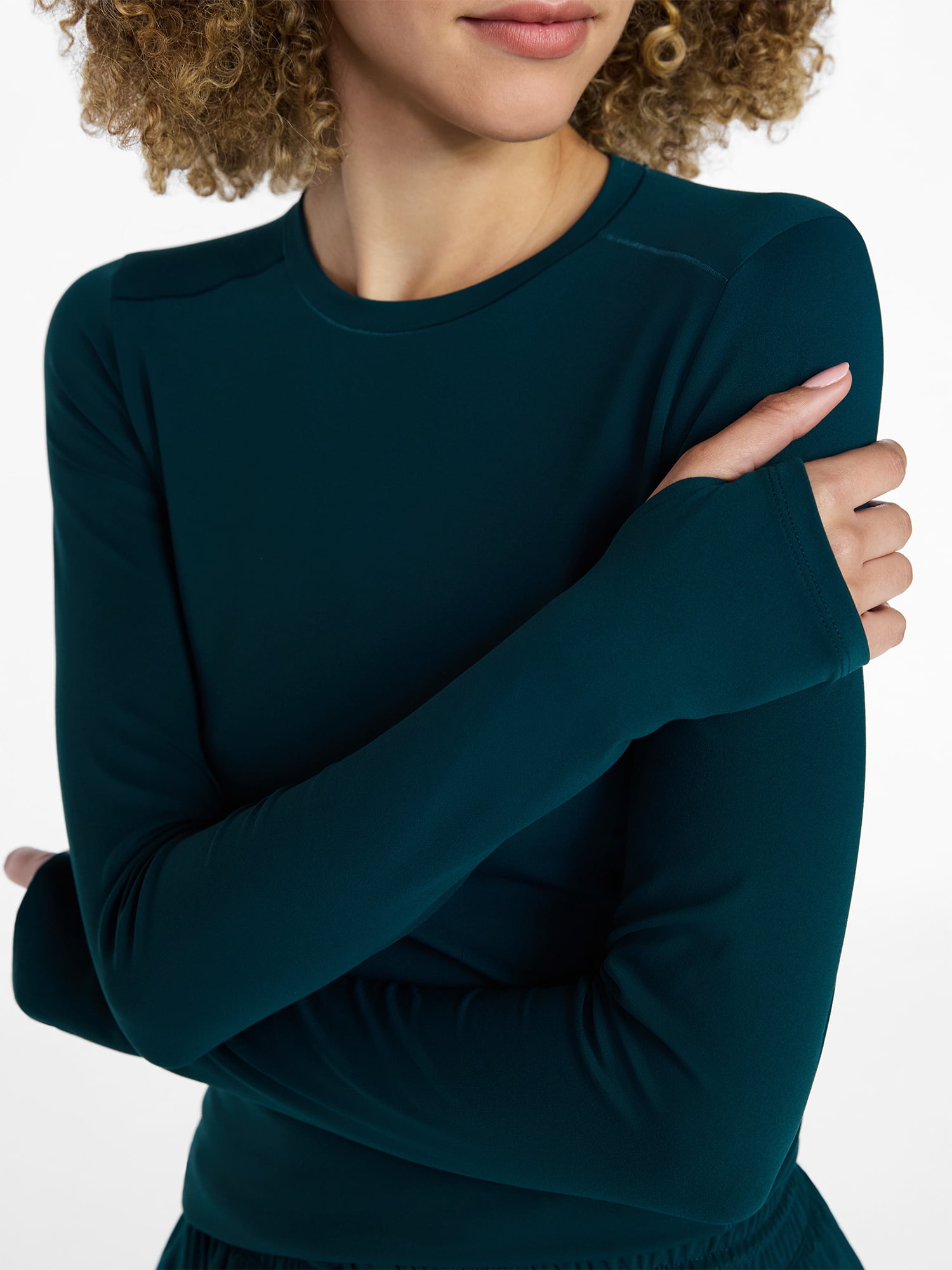 Avia Women's and Women's Plus SoftSculpt Long Sleeve Tee, Sizes XS-4X