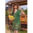 thumbnail image 3 of Ekouaer Nightgowns for Women Short Sleeve Night Gown Comfy Sleep Shirt Soft Sleep Dress Pleated Sleepwear, 3 of 6