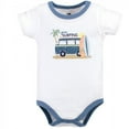 thumbnail image 3 of Hudson Baby Infant Boy Cotton Bodysuit, Shorts and Shoe 3pc Set, Gone Surfing, 0-3 Months, 3 of 4