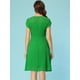 thumbnail image 3 of Vestido de gasa vintage Allegra K Verde M, 3 of 5