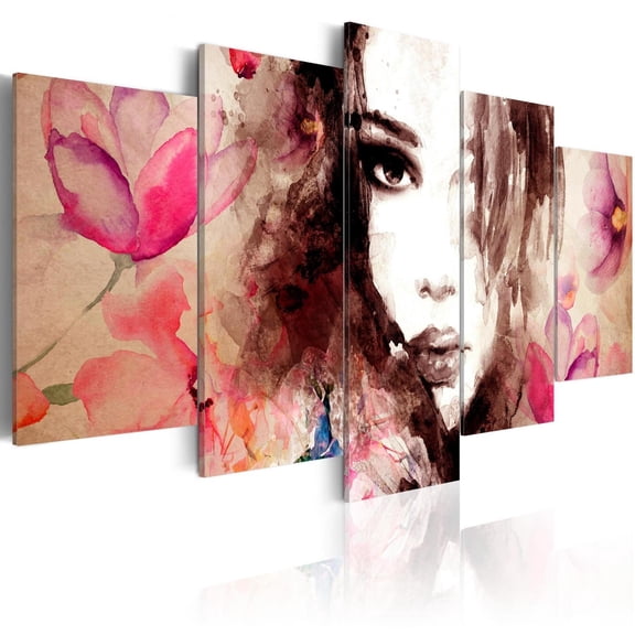 Tiptophomedecor Abstract Canvas Wall Art - Poetry Of Whisper - Stretched & Framed Ready To Hang Art