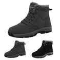 thumbnail image 4 of NOKIO Men'S Fleece-Lined Winter High-Top Boots Men's And Women's Winter Same Plush And Thickened High Top Cotton Shoes Couples Comfortable All Cold Proof Snow Boots Men'S Outdoor Snow Boots, 4 of 5