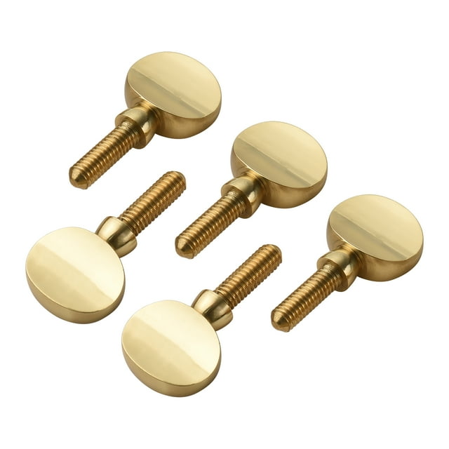 Tornillos 5 piezas de latón saxofón tornillos de apriete de cuello piezas de repuesto de saxofón accesorio de cobre receptor de cuello apriete tornillo de fijación universal para saxofón soprano alto Abody Tornillos