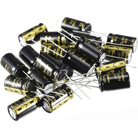 Condensatore Elko 10x Radiale 470µF 35V | Condensatore Elettrolitico SMD Fino A 105°C | Condensatore Elettrolitico 470uF Da Elna - Foto 4