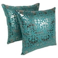 thumbnail image 4 of Blazing Needles 20 inch Paisley Scaled Throw Pillow in Teal (Set of 2), 4 of 6