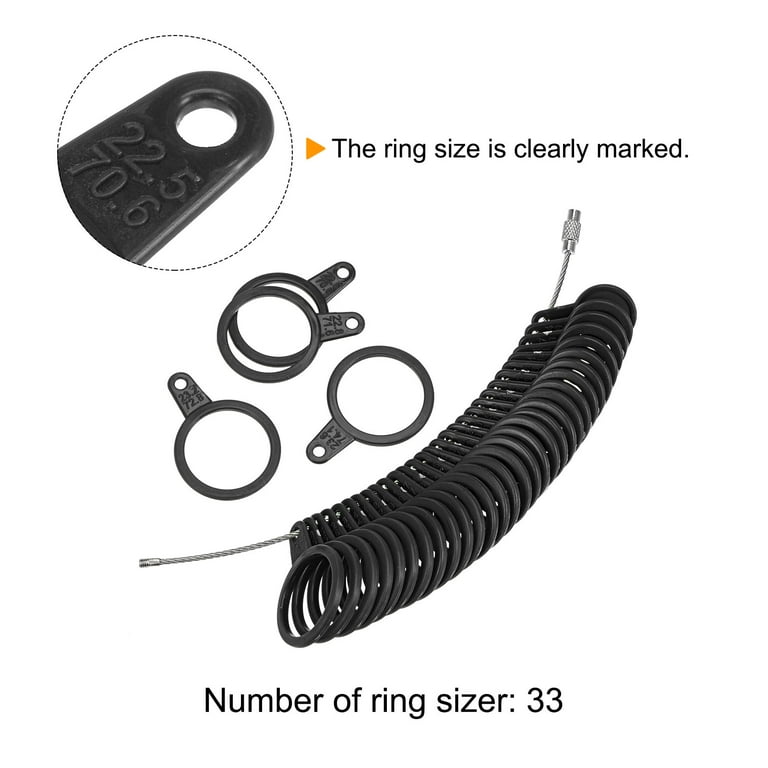 3x praktische Ringgröße Gürtelmessgerät Handgelenk Finger Sizer  Messwerkzeug