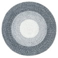 thumbnail image 2 of SAFAVIEH Braided Osmond Geometric Polyester Reversible Area Rug, Dark Gray/Ivory, 3' x 3' Round, 2 of 7
