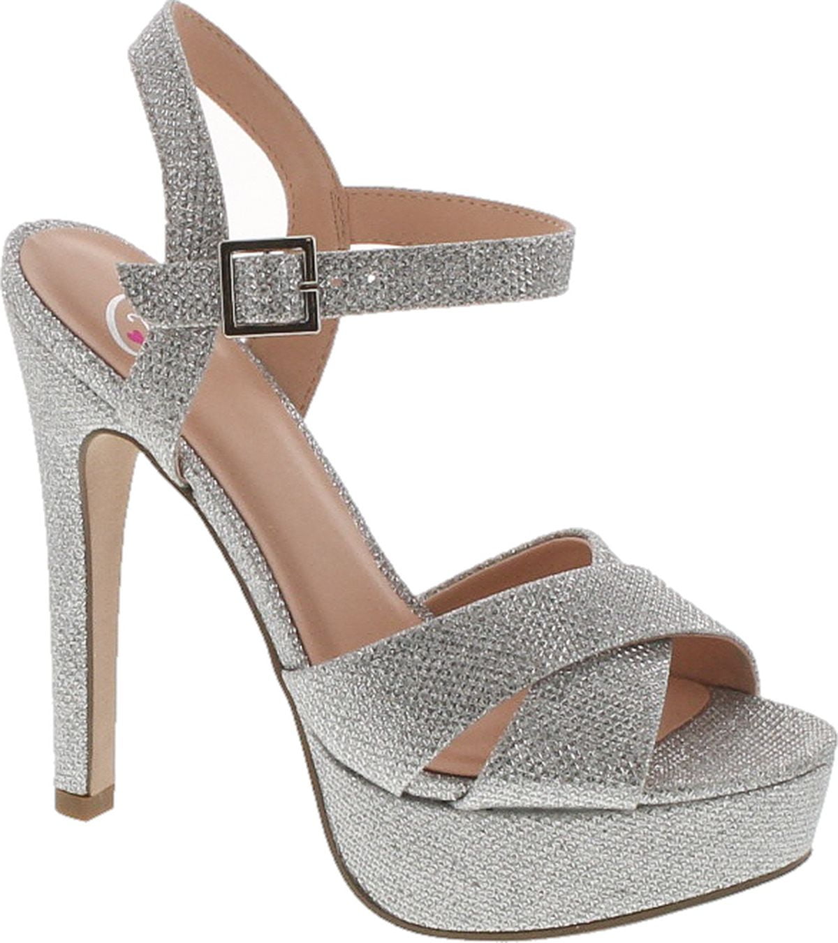 My Delicious Shoes - Delicious Womens Metallic High Heel Dressy Party ...