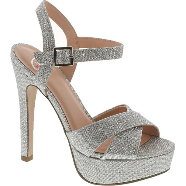 My Delicious Shoes - Delicious Womens Metallic High Heel Dressy Party ...