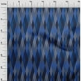 thumbnail image 2 of oneOone Viscose Chiffon Royal Blue Fabric Argyle Check Fabric For Sewing Printed Craft Fabric By The Yard 42 Inch Wide, 2 of 4