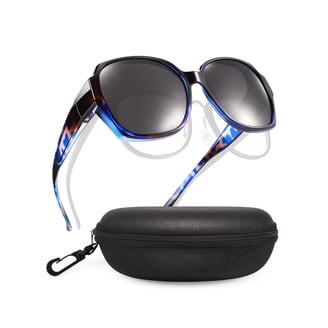 TINHAO Oversized Square Fit Over Glasses Sunglasses for 