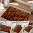 thumbnail image 5 of 2x3 Ft Entryway Area Rug, Burnt Orange Forest Kitchen Rug Runner Washable Floor Mat, Pine Trees Modern Mysterious Art Non Slip Indoor Door Mat Throw Carpet for Bathroom Living Room Bedroom, 5 of 8