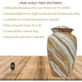 thumbnail image 3 of Ample Cremation Urn-Marbled Cremation Urn-Funeral Urn-Handcrafted urns for ashes, 3 of 7