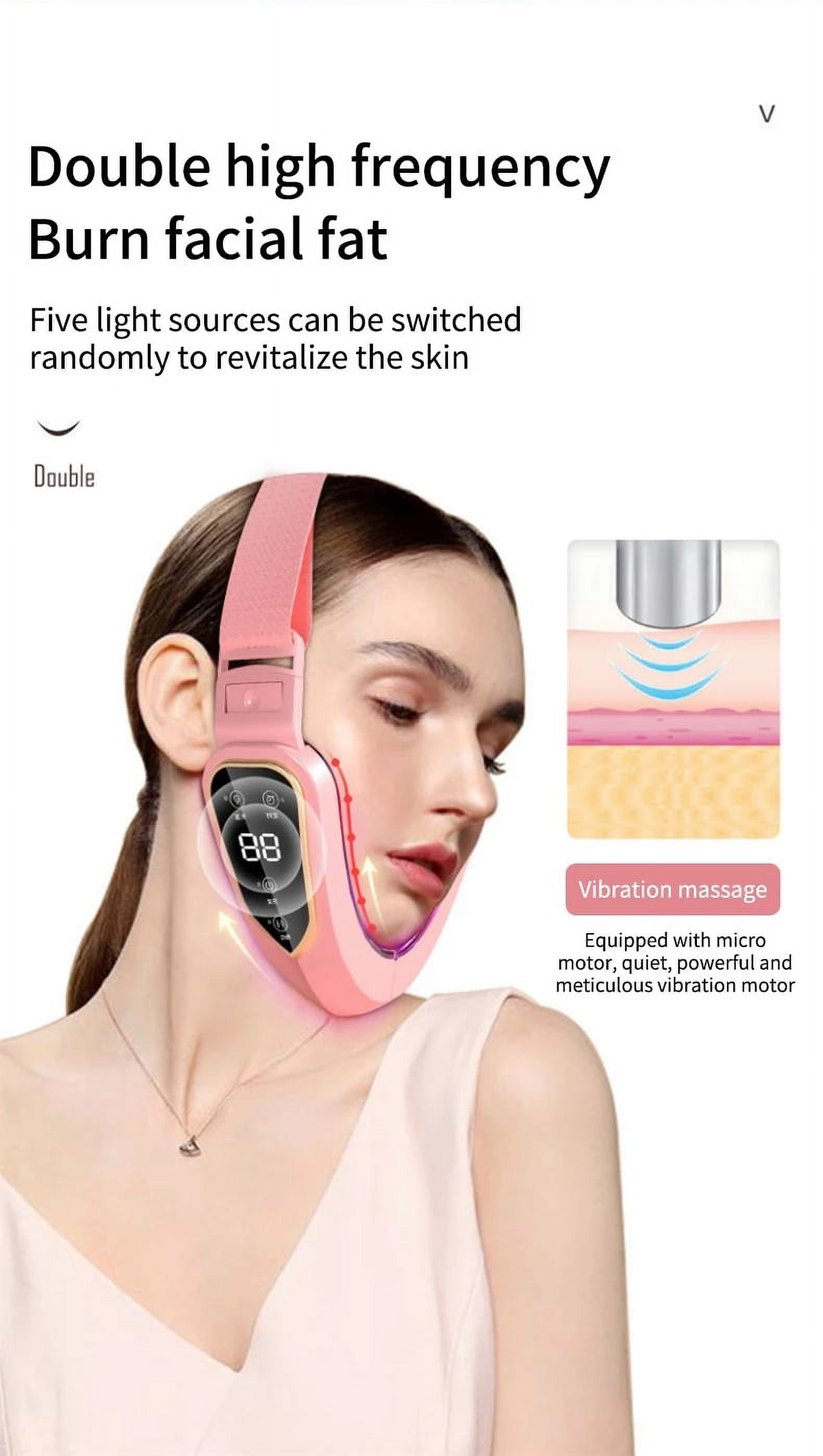 Facial Lifting Device LED Photon Therapy Facial Slimming Vibration